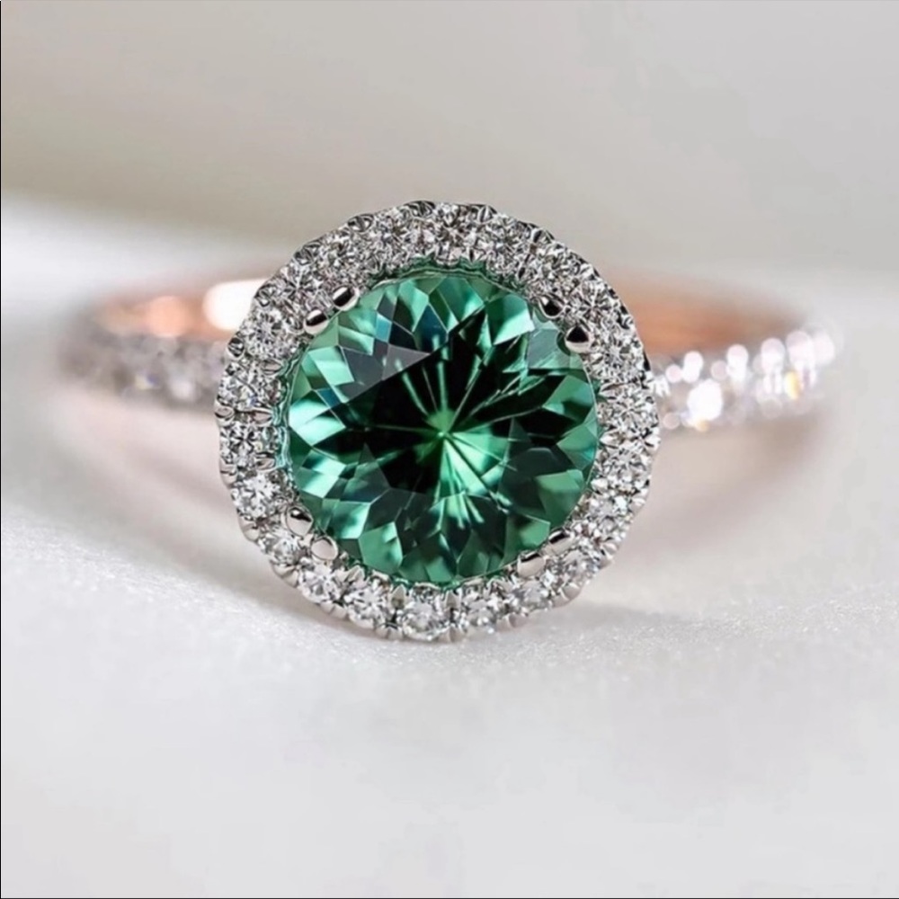 NEW 925 STERLING SILVER DIAMOND RING - Picture 2 of 4